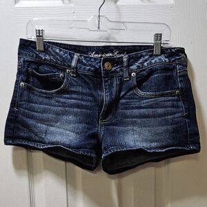 American Eagle Outfitters Women's Deep Indigo Jean Shorts